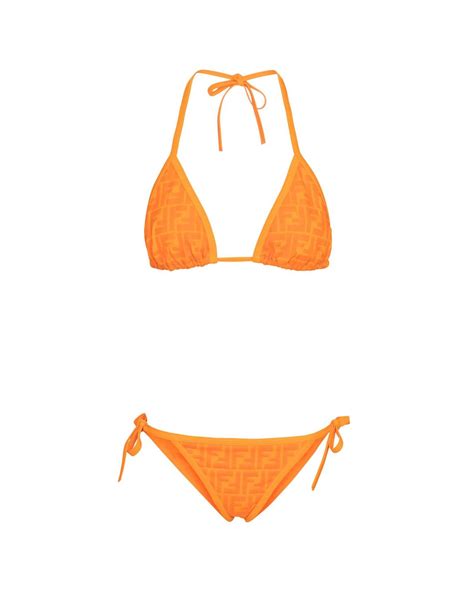 orange fendi bikini